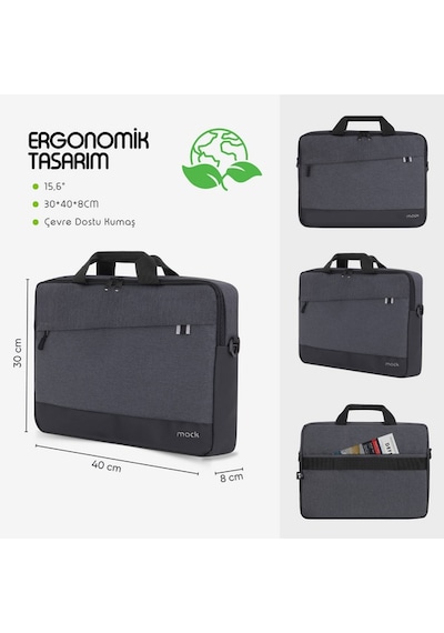 Mack MCE-1101 15.6" Unicity Eco Notebook Çantası Siyah