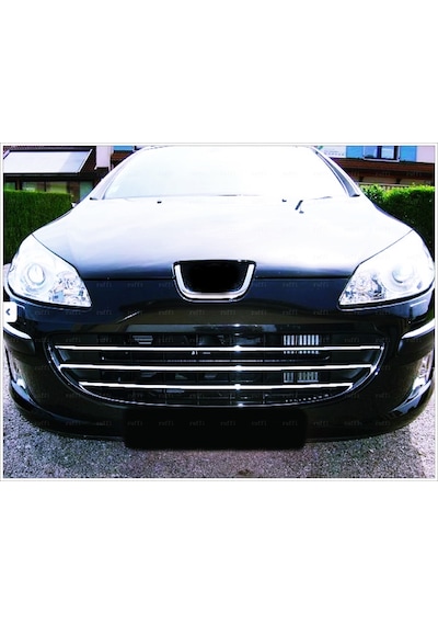 Peugeot 407 Krom Ön Panjur 3 Prç. 2004 Üzeri P.Çelik