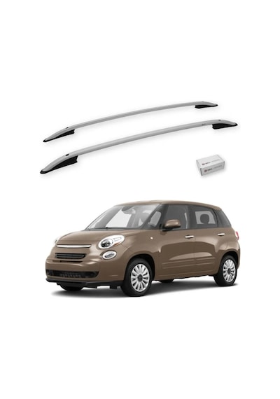 Turtle Fiat 500l 2013-2025 Tavan Çıtası Crown Gri
