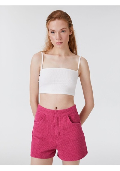 LOFT Crop Kadın Atlet Lf2032016 Q1.v1 Beyaz