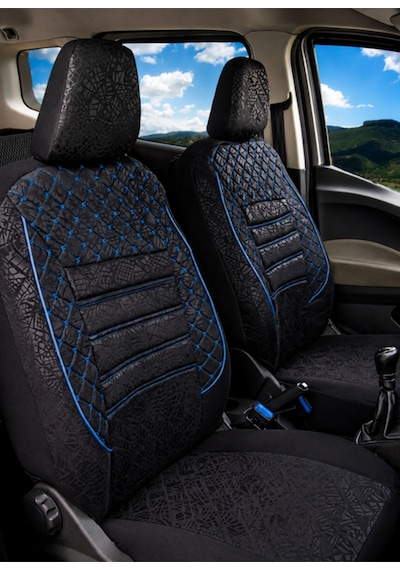 Fiat Egea Uyumlu Oto Koltuk Kılıfı Gofraj Kumaş - Tam Set