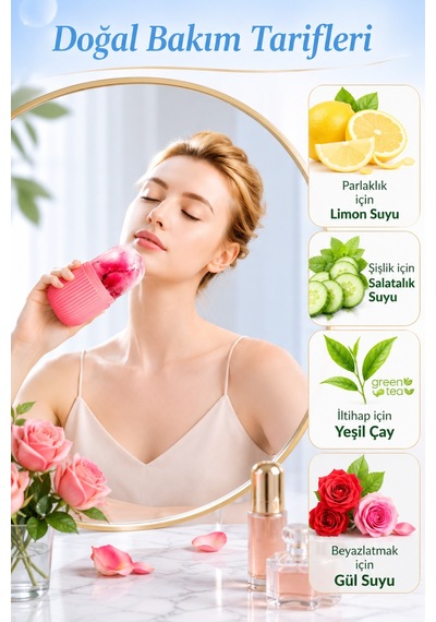 Yüz, Göz Ve Boyun İçin Soğuk Terapi Masaj Aleti, Silikon Buz Küpü Rulo Göz Torbalarını Giderme Çok Renkli - 904956345