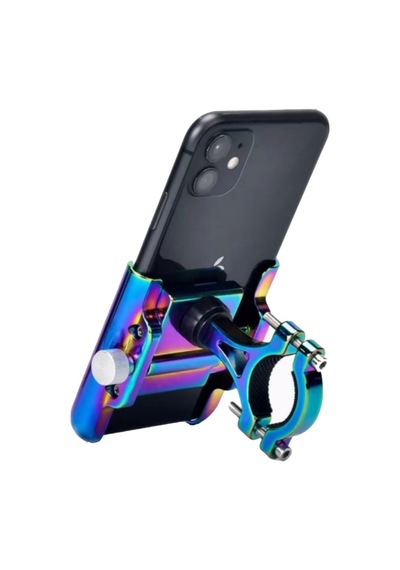 Briviga Rainbow Kanallı Alüminyum Telefon Tutucu 360 Derece Çok Renkli