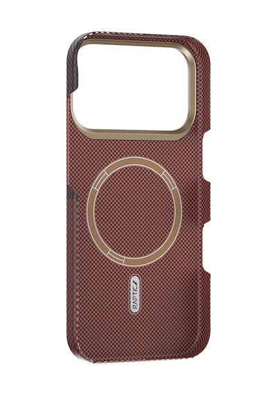 Apple Uyumlu iPhone 17 Pro Max Kılıf M-safe Şarjlı Raptic Aramid Skin Transform Serisi Kapak Kahverengi