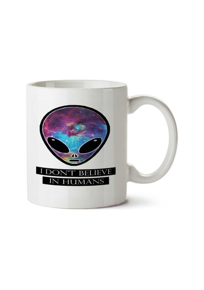 Chameleon Ufo İki Tarafı Baskılı Kupa Bardak Çok Renkli