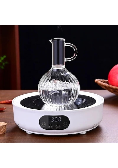 Ayrex ' Li Bambu İle Cam Yağdanlık Ve Sirkelik Seti Yemek Masası Ve Sofralarınız Için Bambu Şık Masa Üstü Yağ Diğer