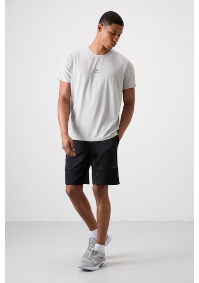 Tommy Life Siyah Polyester Kalın Yumuşak Comfort Fit Erkek Şort - 81272 Siyah