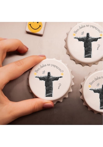 Ben Daha Ne Yapayım Tasarımlı Magnet Açacak 1 Adet