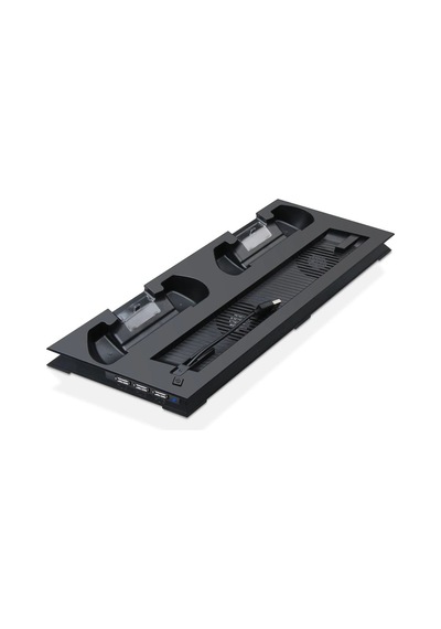 Ps4 Slim Multi Fonksiyonel Fanlı Ve Gamepad Şarjlı Stand Siyah