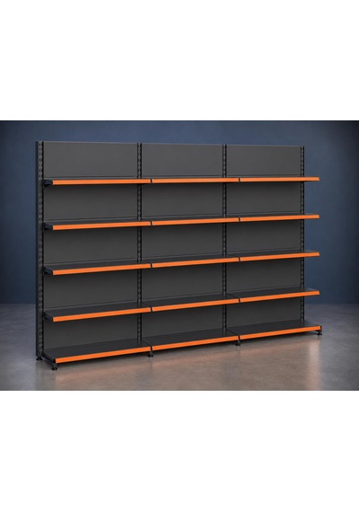 Market Rafı Ekonomik 3'lü Bazasız Duvar Ünitesi- 40a/30 4 - H:220 Cm 40x90 Cm-antrasit Gri Çok Renkli