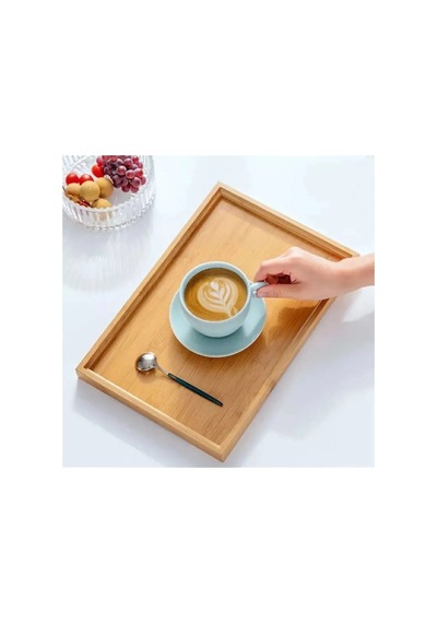 Jenerik Bambu Çok Amaçlı Düzenleyici Sunum Tepsisi 33 Cm X 22 Cm Royaleks-81287