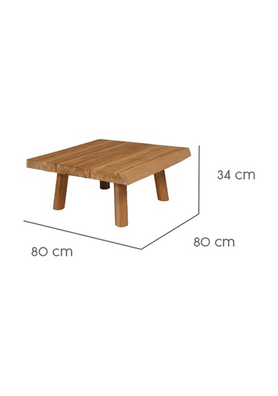 Wakkanda Teak Sehpa 80 80 Cm Ahşap Wakkanda Teak Sehpa 80 80 Cm Ahşap