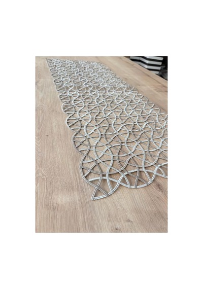 Salon Takımı Angles Çeyizlik Krem Kapi Runner Set 5 Parça İşlemeli Ranır Masa Sehpa Konsol Örtüsü Çok Renkli