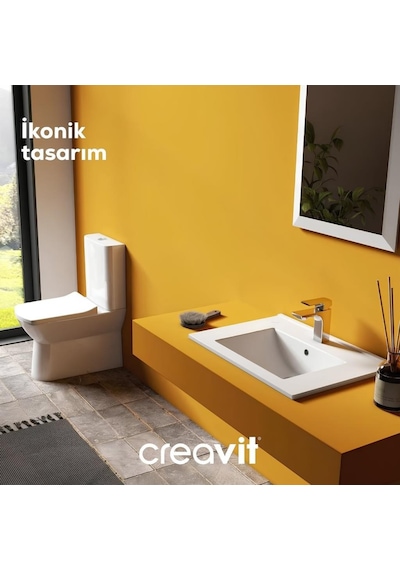Nova Beyaz Kanalsız Duvara Sıfır Klozet Takımı Nv361, Creavit Lara Yavaş Kapak Beyaz