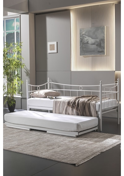 Bedliga Daily Yavrulu Daybed Tek-Çift Kişilik Metal Karyola Bedliga Daily Yavrulu Daybed Tek-Çift Kişilik Metal Karyola