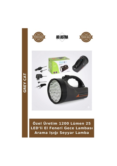 Özel Üretim 1200 Lümen 25 Led Li El Feneri Gece Lambası Arama Işığı Seyyar Lamba Çok Renkli
