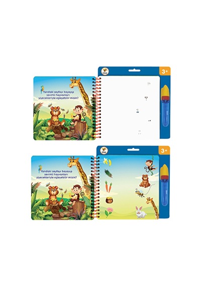 3 Adet Lino Aqua Magic Book Oyunlar Sihirli Boyama Kitabı