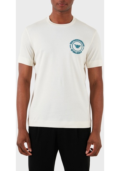 Emporio Armani Erkek T Shirt 3d1tg8 1jocz 01a5 Ekru Ekru