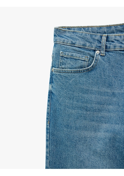 Koton Normal Bel Cepli Regular Fit Pamuklu Tapered Jean Pantolon - Joe Jean Açık İndigo 6sam40394nd Koton Normal Bel Cepli Regular Fit Pamuklu Tapered Jean Pantolon - Joe Jean Açık İndigo 6sam40394nd