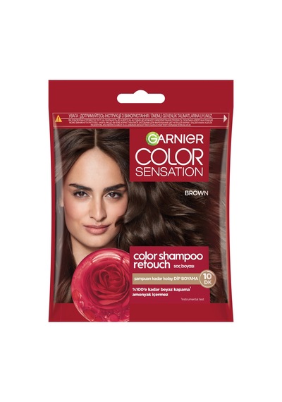 Garnier Color Shampoo Retouch Şampuan Kolaylığında Dip Boyası, Kahve 4.0 40 Ml - 7 Adet Tarı
