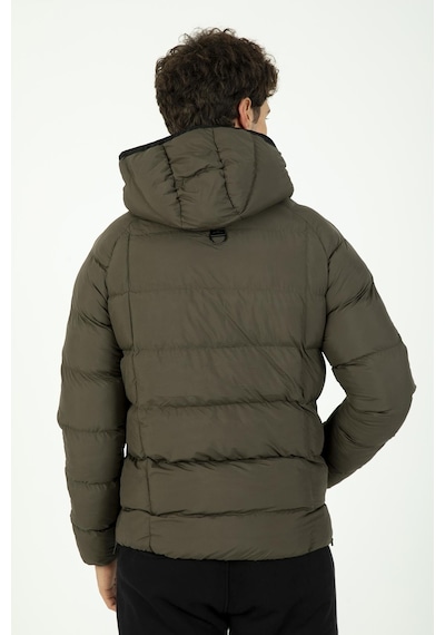 Maraton Sportswear Regular Erkek Kapşonlu Uzun Kol Basic Haki Mont 21259-haki Haki
