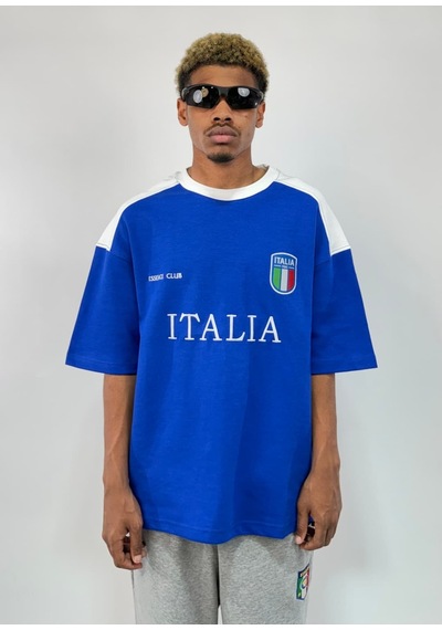 Zaee Italia Heritage Oversize Tişört Mavi