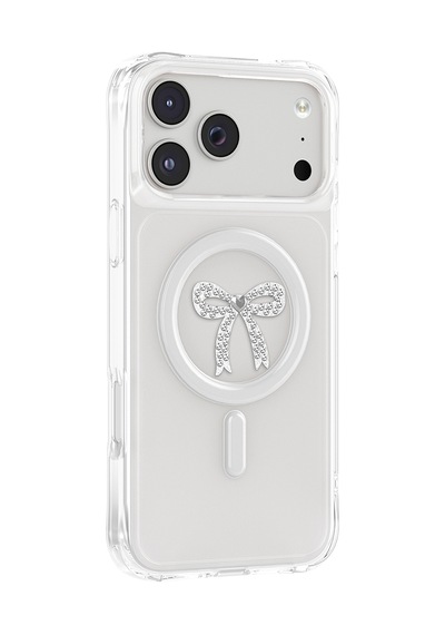 İphone 18 Pro Max Uyumlu Kılıf M-safe Şarj Özellikli Zore Paris Mova Sert Pc Kapak Şeffaf