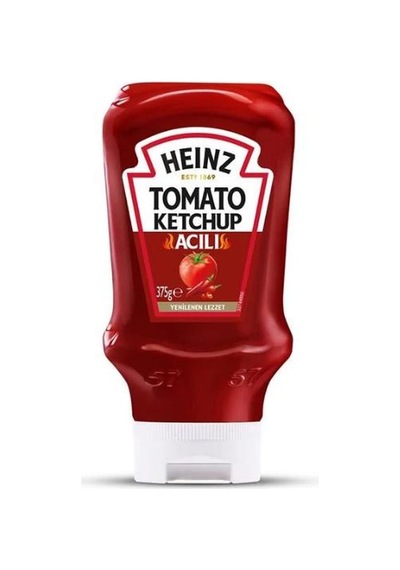 Heinz Tomato Ketchup Acılı Ketçap 375 Gr X 10 Adet