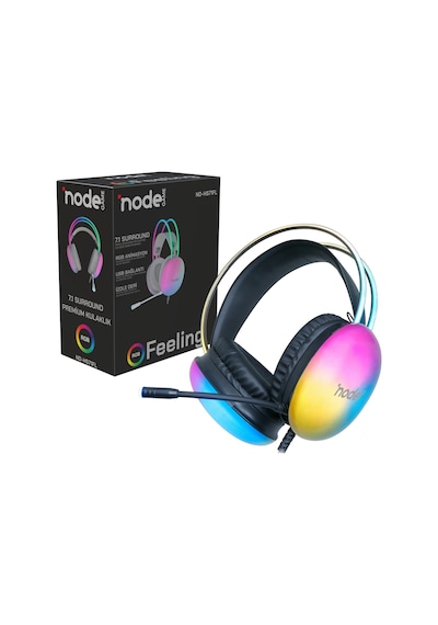 Node Game ND-HS71FLB 7.1 Rgb Işıklı Gamer Oyuncu Kulaklık