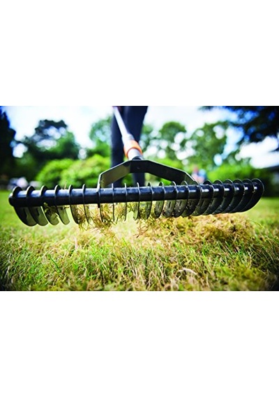 Ayrex Fiskars Aerator Tırmığı, Uzunluk: 37 Cm, Siyah/turuncu, 1000655