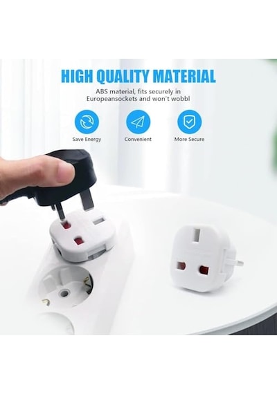 Ab Ye Seyahat Adaptörü Uk G Tip 3 Pin Den Avrupa E F Tipi 2 Pin Priz Dönüştürücü Güvenlik Kilitli 240v 10a 16a Diğer