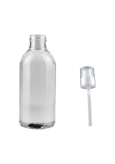 100ml Plastik Şeffaf Serum Pompalı Şişe, 12 Adet, Serum Şişesi, Pompalı Şişe, Medikal Şişe, Kozmetik Şişesi, Plastik Şişe Diğer