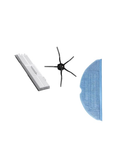 Roborock Uyumlu S7 Sonic Mopping Ve S7 Max Uyumlu 3 Parça Mop Filtre Fırça Seti