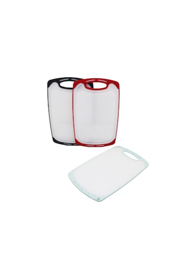 31x20cm Küçük Plastik Kesim Panosu Kaymaz Silikon Kenarlık - 10mm Kalınlık 662575