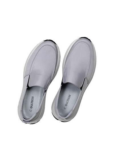 Erkek Gri Kalın Tabanlı Sneaker