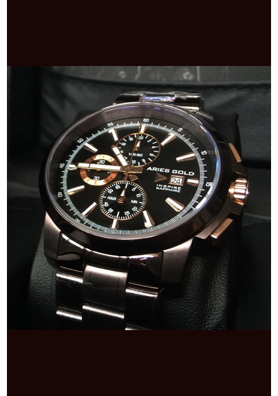 Arıes Gold G 7301 Cf-bkrg Erkek Kol Saati Füme