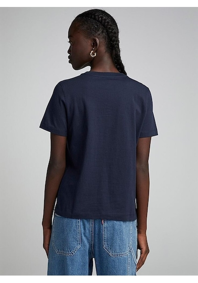 Kadın Bisiklet Yaka Tshirt Spr24tsk46 Lacivert