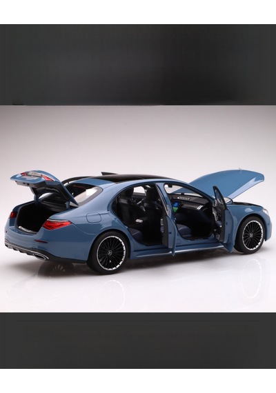Norev Mercedes Benz S-class W223 - 2021. Blue 1/18 Model Araba