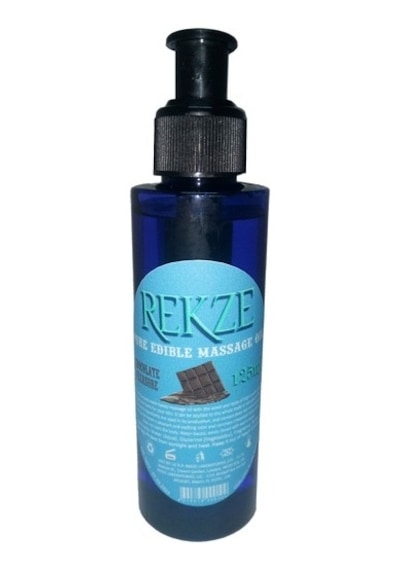 Rekze Erkeklere Özel Çikolata Aromalı Masaj Yağı Pure Edible Chocolate Flavor Massage Oil 125ml 2 Adet