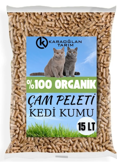 Kedi Kumu Organik %100 Çam Peleti Çam Kokulu 7,5 Kg 15lt