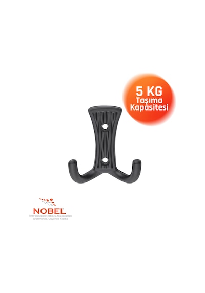 Emet Askı, Metal Vestiyer Askısı, 29 Gr, Dolap Ve Duvar Askılığı, Matsi Yah Vidalı