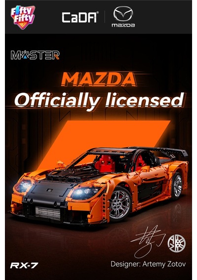 Cada Uzaktan Kumandalı Mazda Rx-7 3305 Parça Premium Yarış Aracı Yapım Seti -ffc61502w-3305