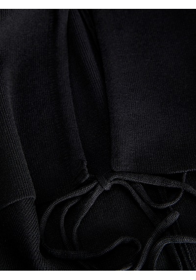 Jack & Jones Kadın Belden Bağlamalı Bluz - Dahlia Black Siyah
