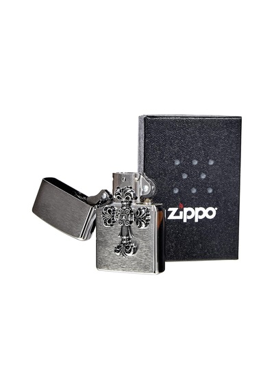 Zippo Kreuz Dizayn Çakmak Gri