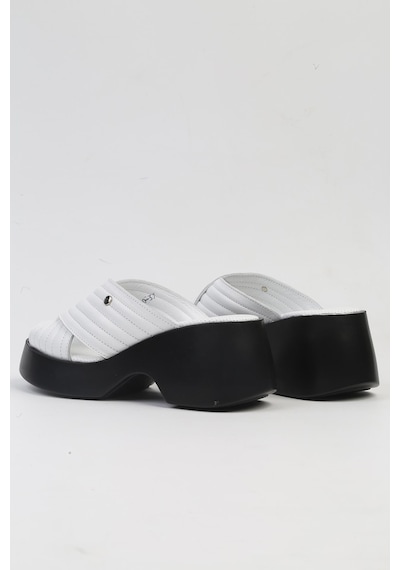 Pierre Cardin Pc-7194- 3968 Beyaz-kadın Platform Terlik Beyaz