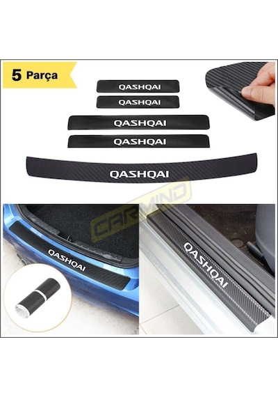 Nissan Qashqai Bagaj Ve Kapı Eşiği Karbon Sticker Set