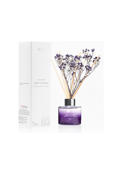 Zift Unique Soft Cotton - Bambu Çubuklu Oda Kokusu Dekoratif Çiçekli Banyo & Tuvalet & Oda Parfümü 100ml Diğer