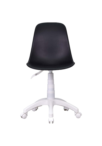 Vilinze Eames Çalışma Koltuğu Tekerlekli Ofis Sandalyesi Siyah