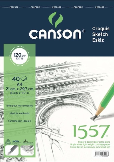 Canson Çizim Blok 1557 A4 120 Gr 40Yp 120A440Us