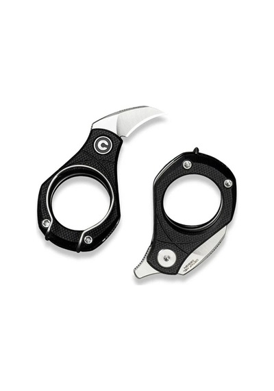 Civivi Pyrus Black G10 Handle Satin Finished 14c28n Blade Kamp Çakı Siyah